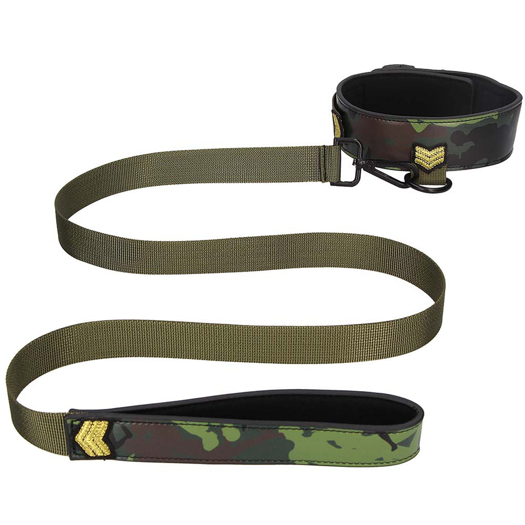 Ouch! Army Themed Collar with Leash Bondage and Fetish > Leashes and Collars - Tophatter Daily Deals