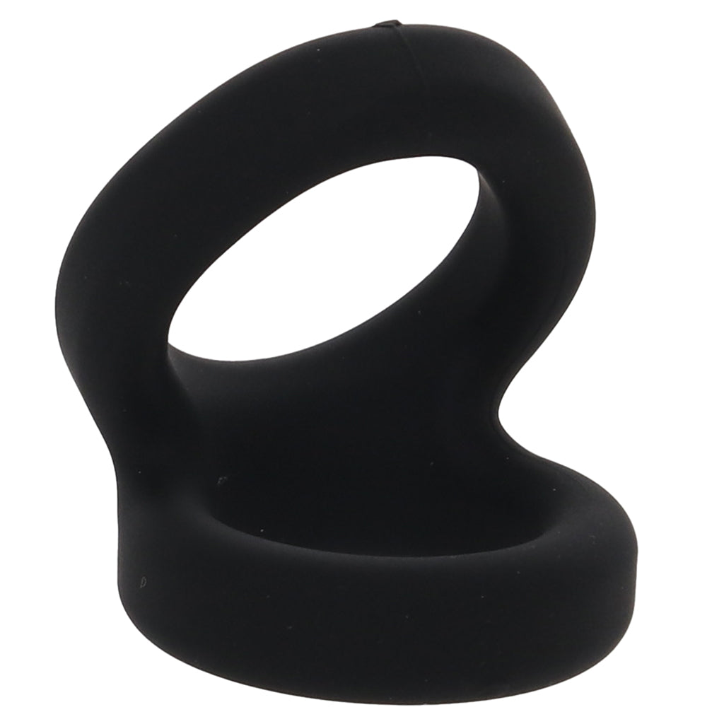 Alpha Ring Liquid Silicone Snug Tugger in Black Cock Rings - Tophatter Daily Deals