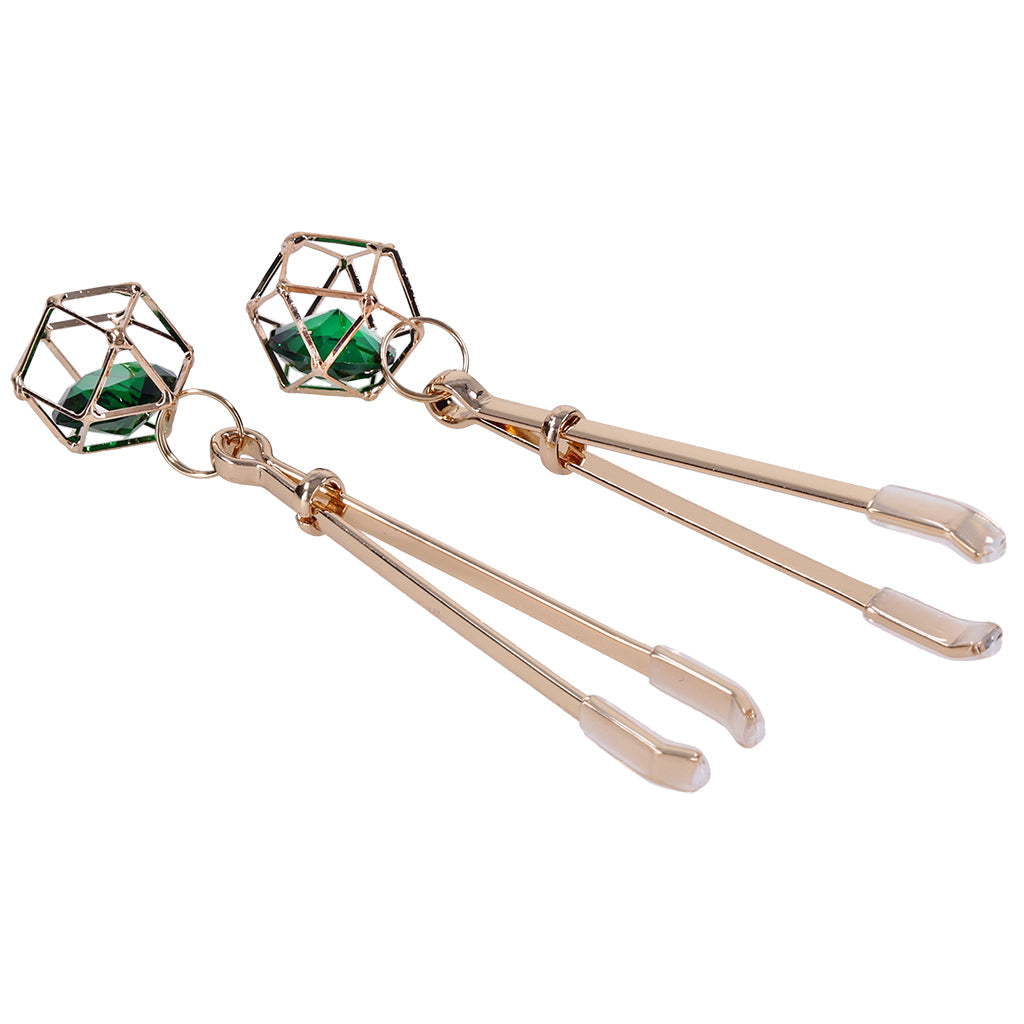 Sex & Mischief Indica Crystal Nipple Clips Bondage and Fetish > Nipple Stimulators & Clamps - Tophatter Daily Deals