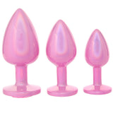 Ouch! Paris Collection Metal Anal Plug Set in Pink - Tophatter's Adult Sex Toys Online Anal Sex Toys > Butt Plugs - Tophatter Daily Deals