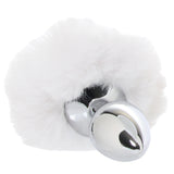 Gemsations 3 Inch Bunny Tail Butt Plug in Silver Anal Sex Toys > Butt Plugs - Tophatter Daily Deals
