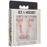 S&M Peaches 'n CreaMe Bell Nipple Clamps Bondage and Fetish > Nipple Stimulators & Clamps - Tophatter Daily Deals