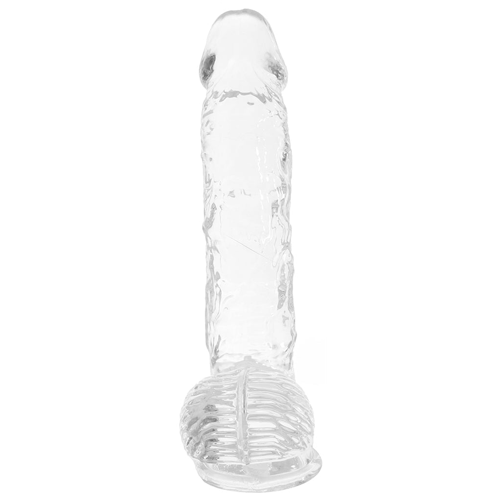 RealRock 6 Inch Realistic Ballsy Dildo in Crystal Clear Dildo Sex Toys > Realistic Dildos - Tophatter Daily Deals