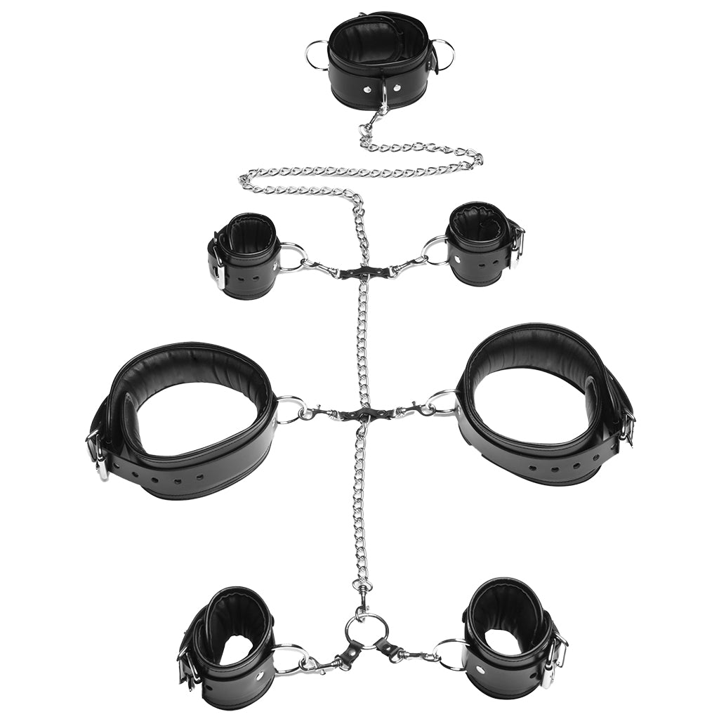 Strict Leather Bondage Set - Tophatter's Adult Sex Toys Online Bondage and Fetish > Leather - Tophatter Daily Deals