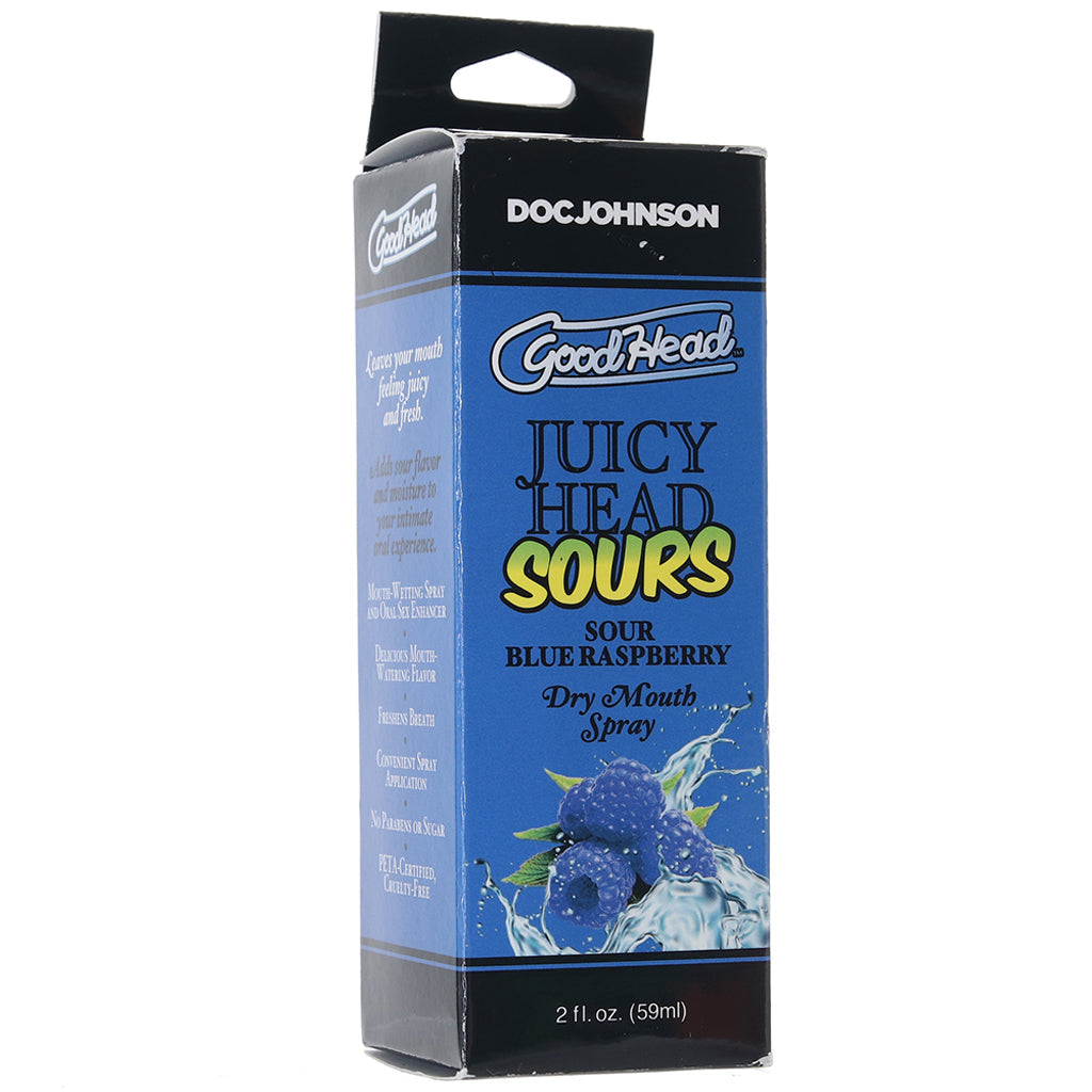 GoodHead Juicy Head Sours Mouth Spray 2oz/59ml in Blue Rasp Lubes and Lotions > Flavored Sex Lubes - Tophatter Daily Deals