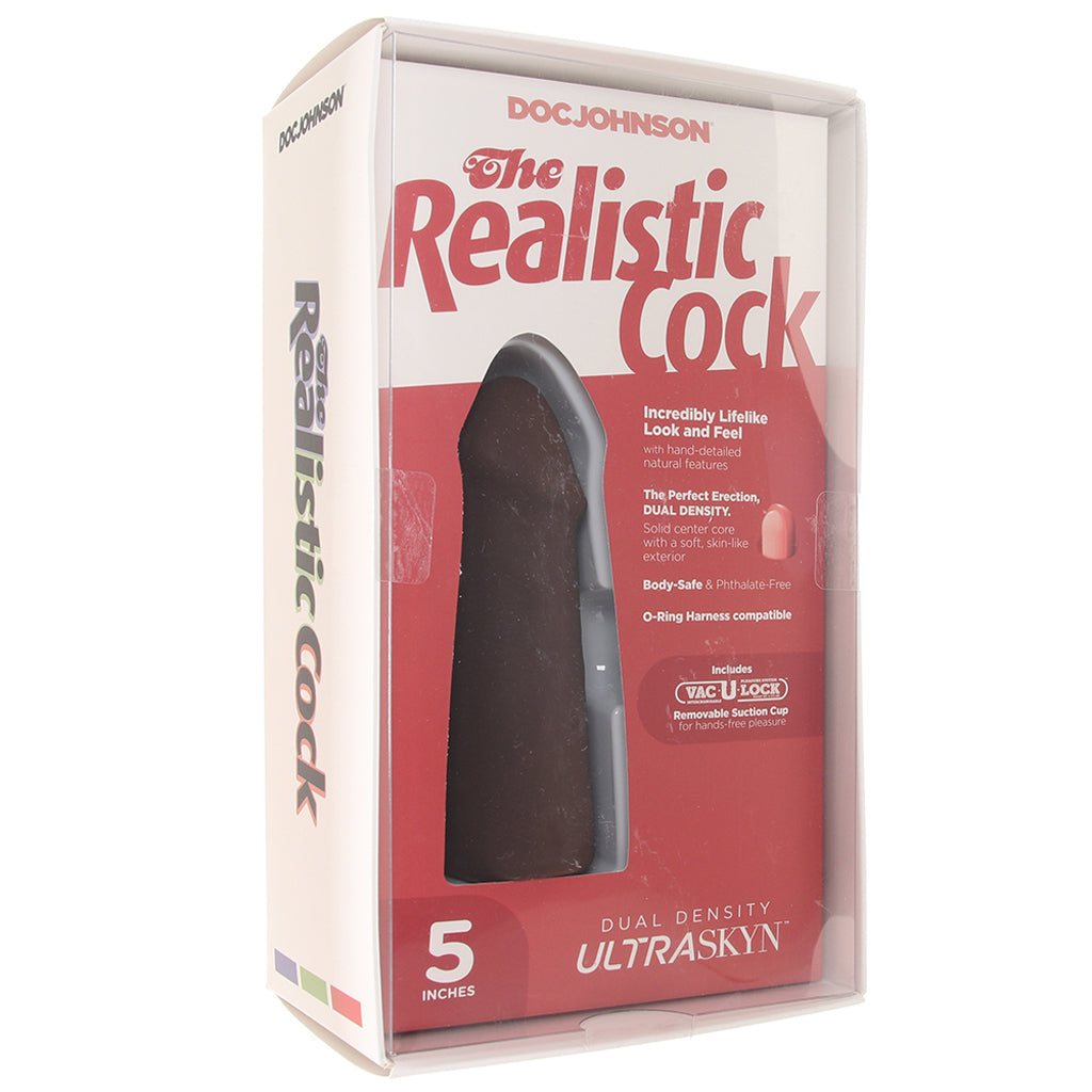 The Realistic 5 Inch Cock in Chocolate - Tophatter's Adult Sex Toys Online Dildo Sex Toys > Realistic Dildos - Tophatter Daily Deals
