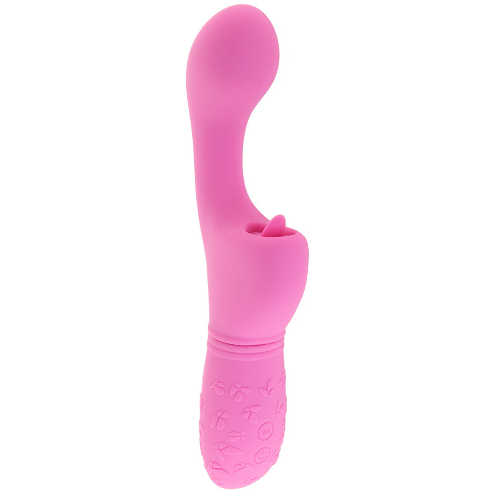 Rechargeable Butterfly Kiss Flicker Vibrator in Pink Vibrators > G-Spot Vibrators - Tophatter Daily Deals