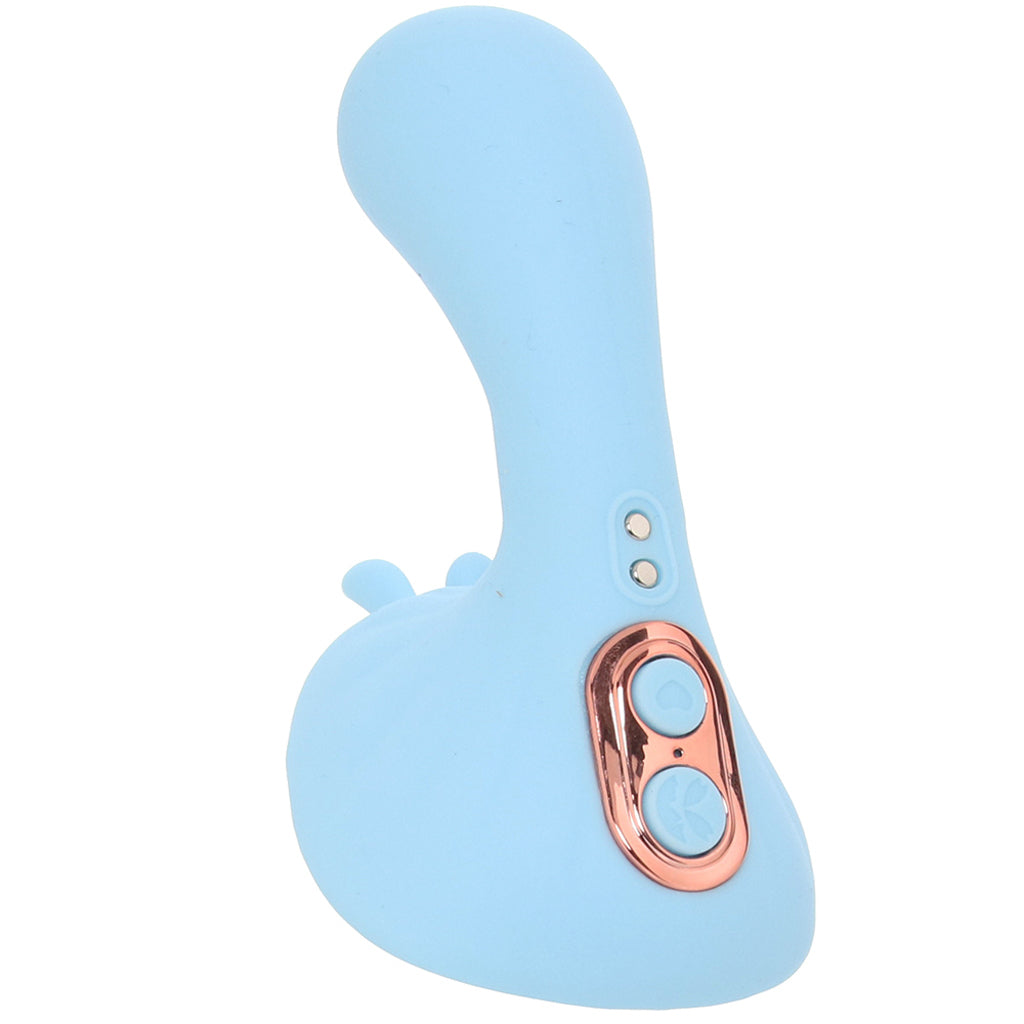 Averi Dual Stimulator Vibe in Blue Vibrators > Clitoral Stimulators - Tophatter Daily Deals