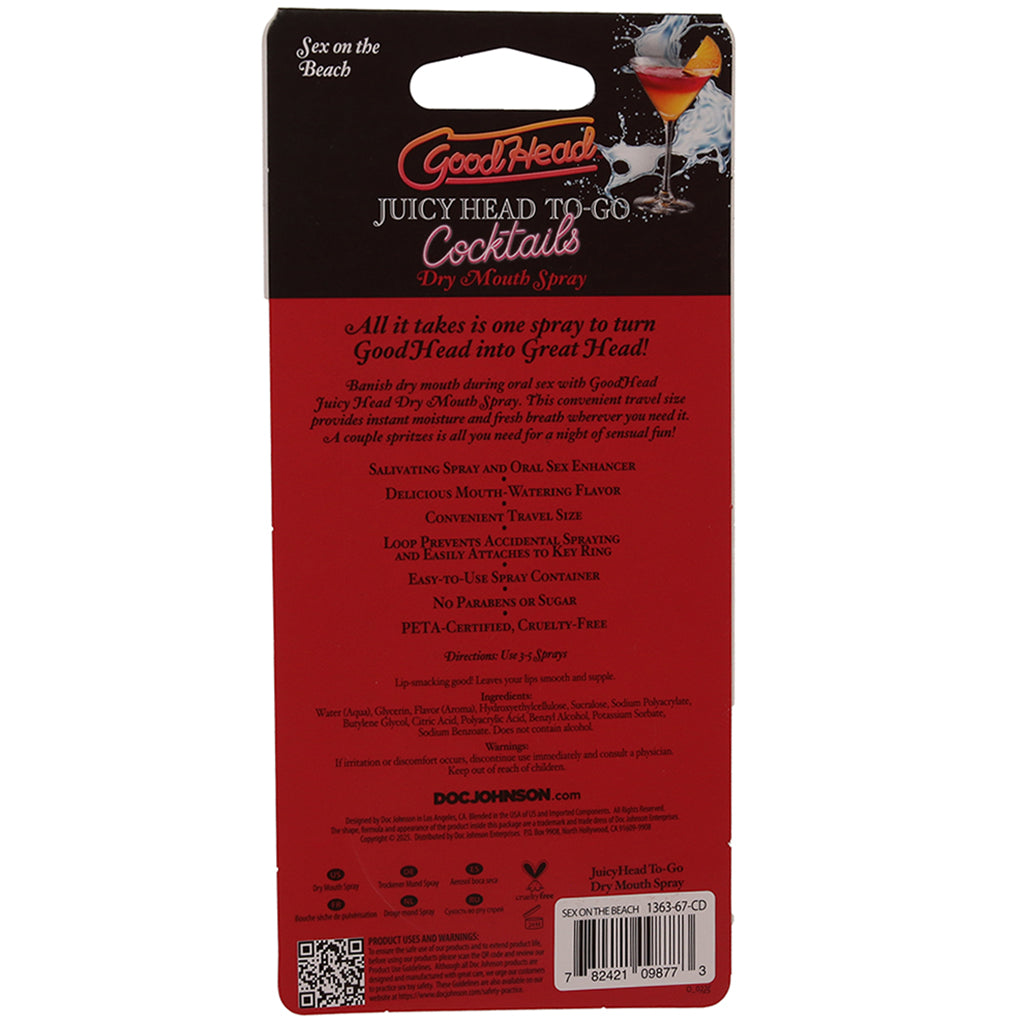 GoodHead Dry Mouth Spray To-Go in Sex On The Beach Lubes and Lotions > Flavored Sex Lubes - Tophatter Daily Deals