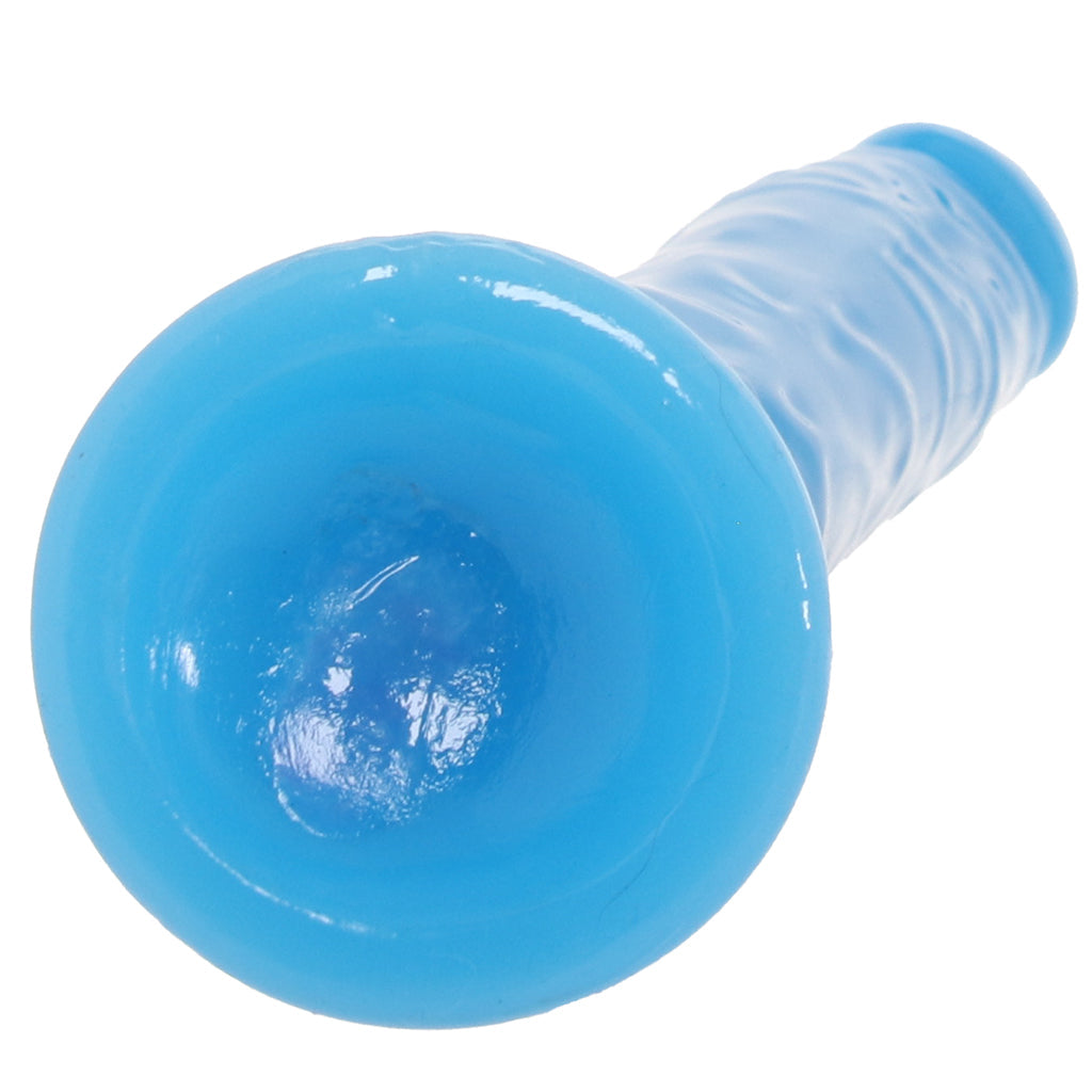 RealRock 8 Inch Glow-in-the-Dark Slim Dildo in Blue Dildo Sex Toys > Realistic Dildos - Tophatter Daily Deals