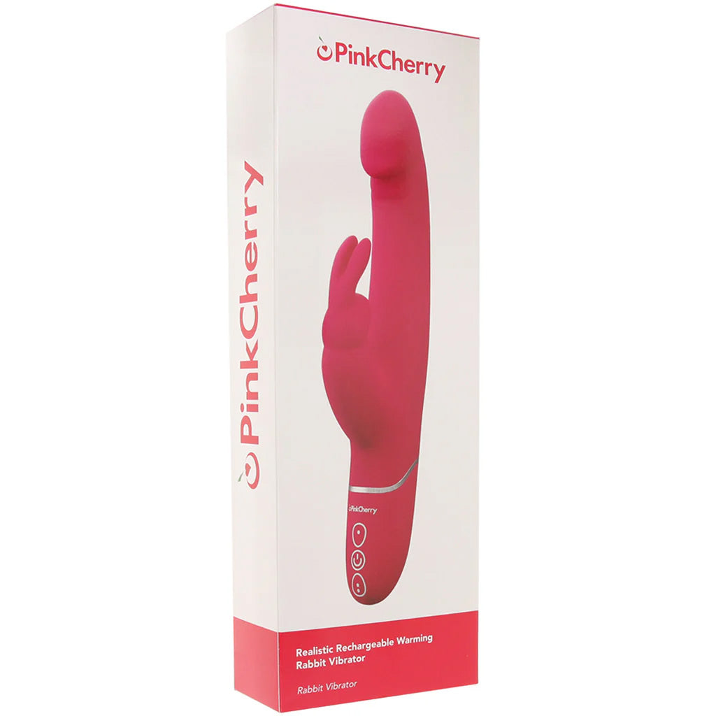 PinkCherry Warming Realistic Rabbit Vibe in Pink Vibrators > Rabbit Vibrators - Tophatter Daily Deals