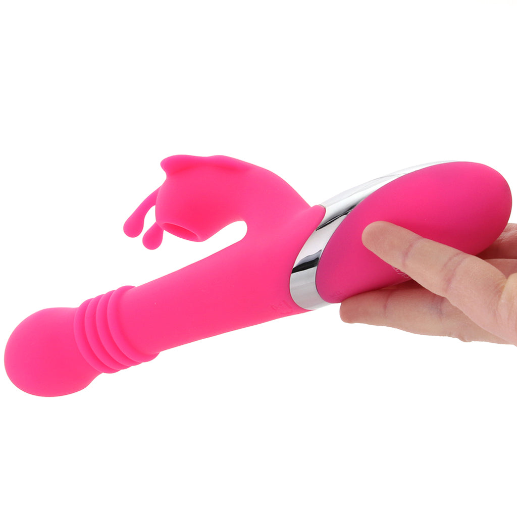 Enchanted Kissing Butterfly Thrusting Suction Rabbit Vibe Vibrators > Rabbit Vibrators - Tophatter Daily Deals
