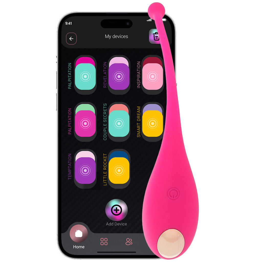 Palpitation App Control Egg Vibe in Fuchsia Vibrators > Bullet and Egg Vibrators - Tophatter Daily Deals