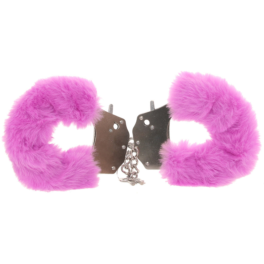 Ouch! Heavy Duty Fluffy Cuffs in Purple Bondage and Fetish > Wrist and Ankle Cuffs - Tophatter Daily Deals