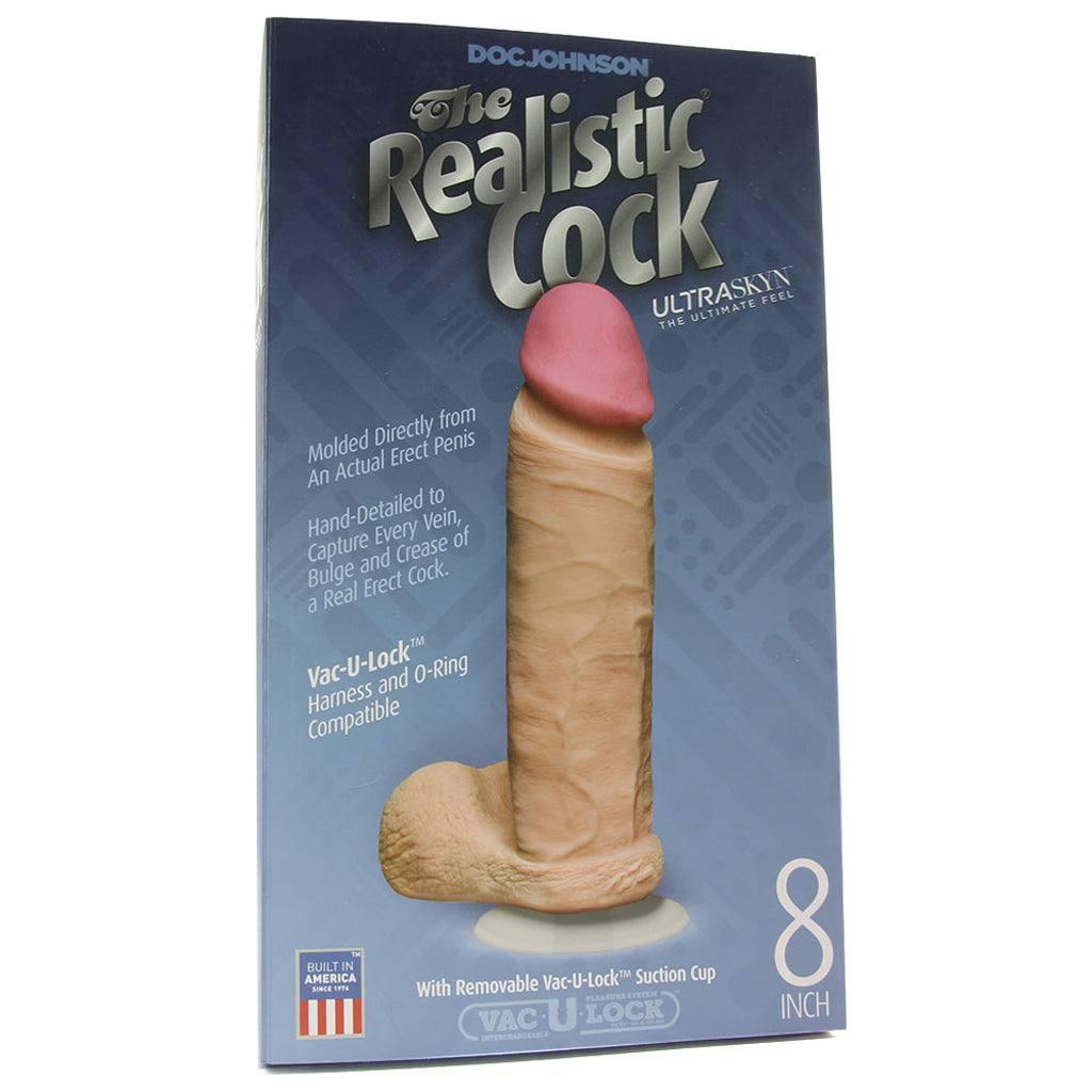 The Realistic ULTRASKYN 8 Inch Cock in White Dildo Sex Toys > Realistic Dildos - Tophatter Daily Deals