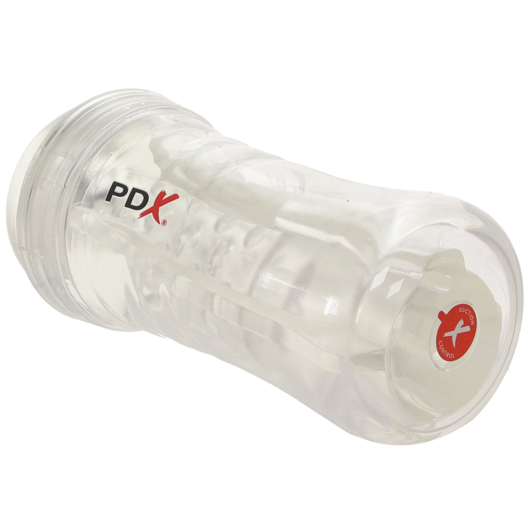 PDX Elite ViewTube Plus See-Thru EZ-Grip Stroker - Tophatter's Adult Sex Toys Online Male Masturbators > Discreet Masturbators - Tophatter Daily Deals