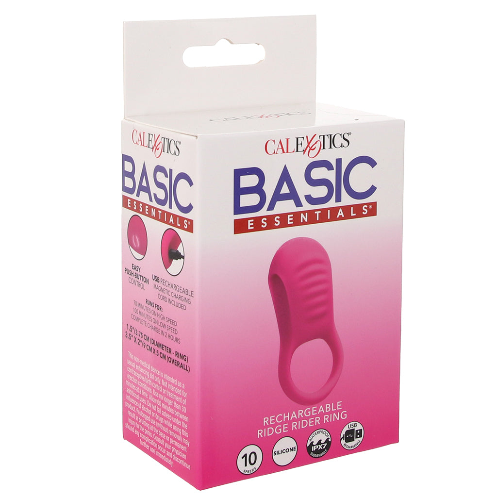 Basic Essentials Ridge Rider Vibrating Cock Ring - Tophatter's Vibrator Deals Online Cock Rings - Tophatter Daily Deals