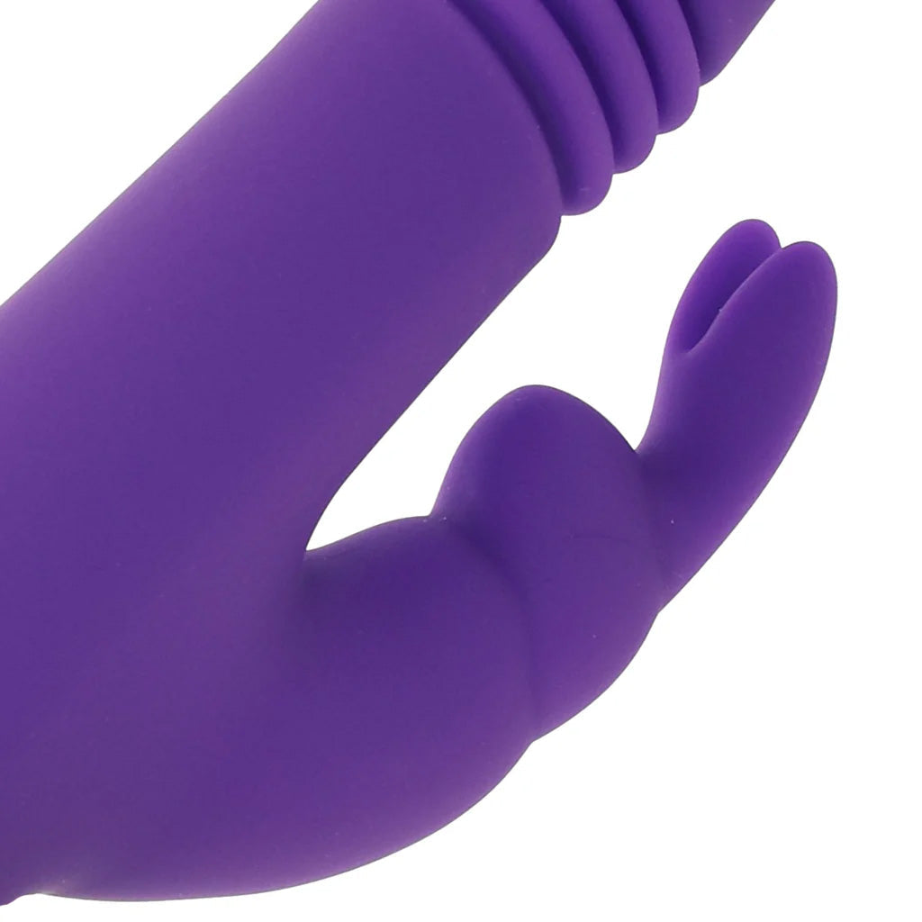 PinkCherry Thrusting Rabbit Vibe in Purple Vibrators > Rabbit Vibrators - Tophatter Daily Deals