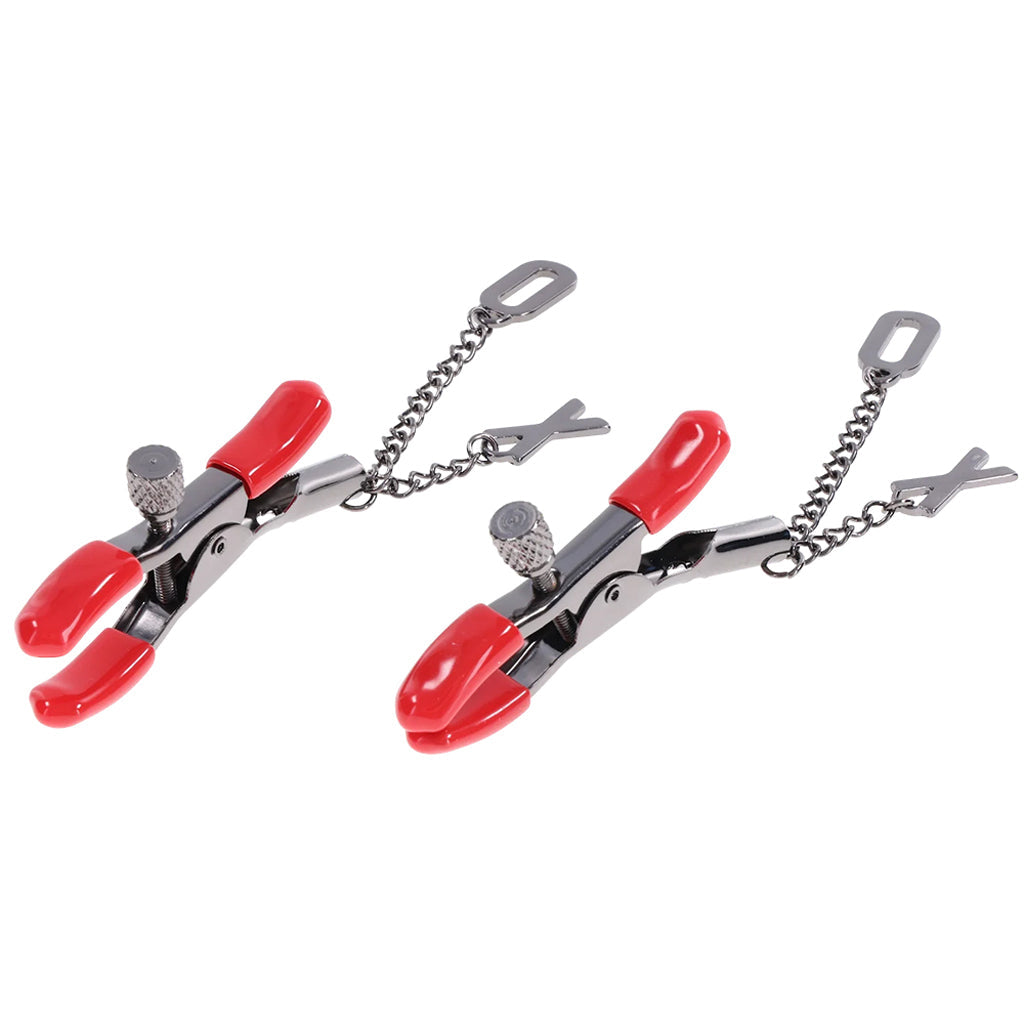 Ex's & Oh's Nipple Clamps - Tophatter's Adult Sex Toys Online Bondage and Fetish > Nipple Stimulators & Clamps - Tophatter Daily Deals