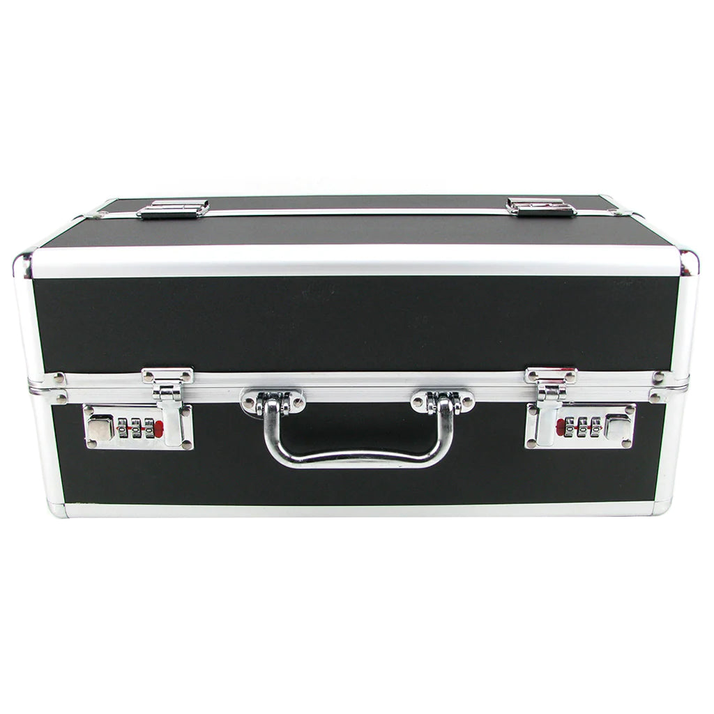 Simple and True Lockable Large Vibrator Case in Black Toy Storage - Tophatter Daily Deals