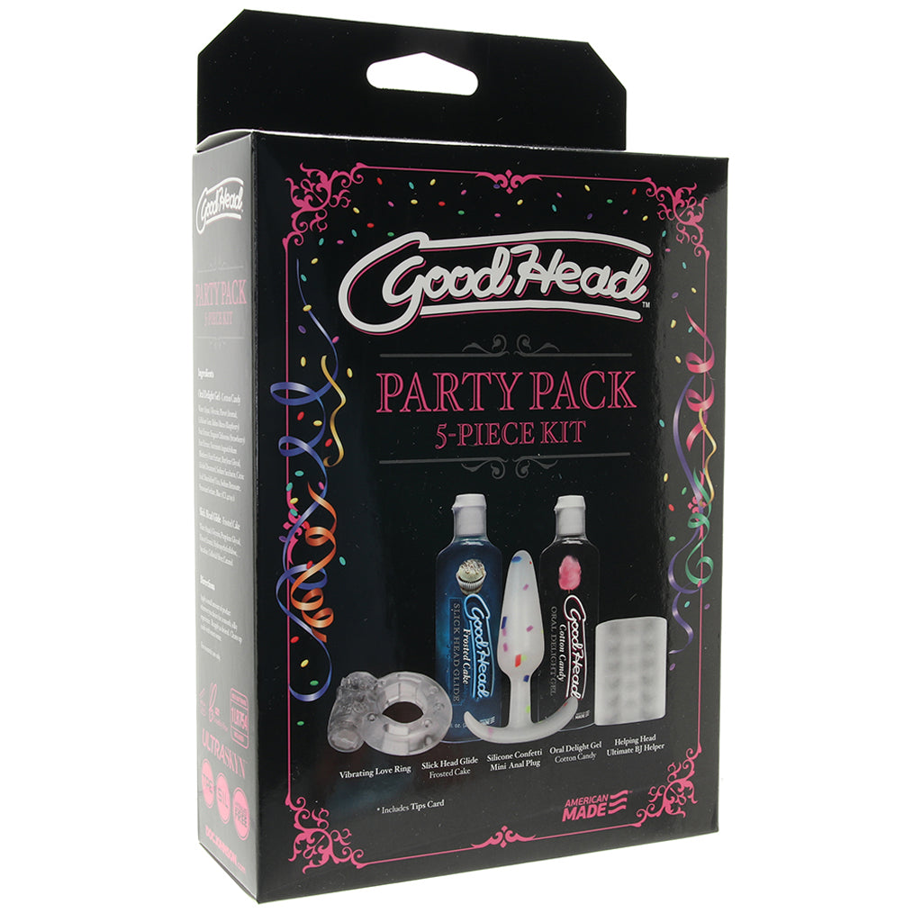 GoodHead 5-Piece Party Pack Lubes and Lotions > Flavored Sex Lubes - Tophatter Daily Deals