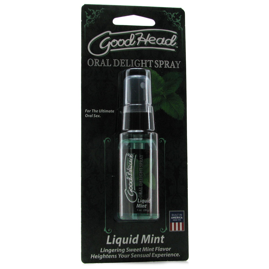GoodHead Oral Delight Spray 1oz in Liquid Mint Lubes and Lotions > Flavored Sex Lubes - Tophatter Daily Deals