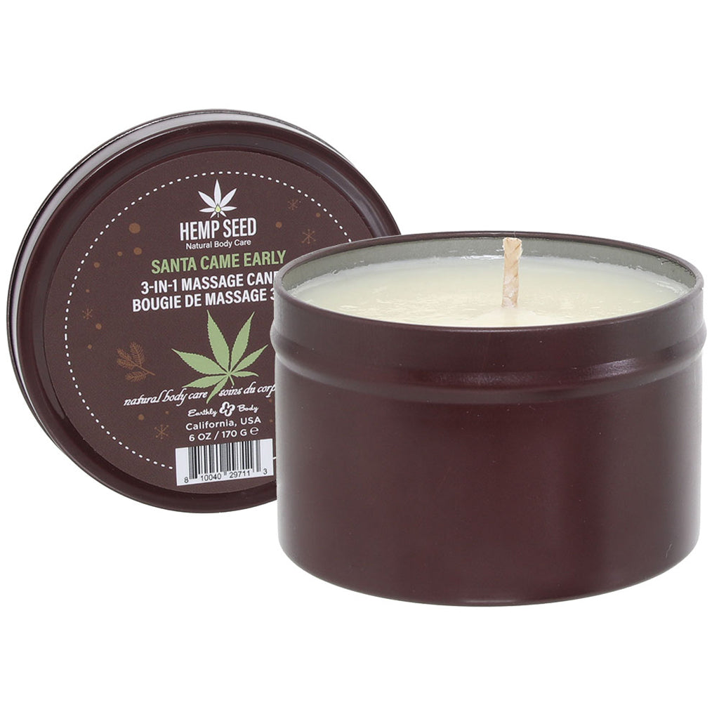 3-in-1 Massage Candle 6oz/170g in Santa Came Early Sensual Love > Massage Candles - Tophatter Daily Deals