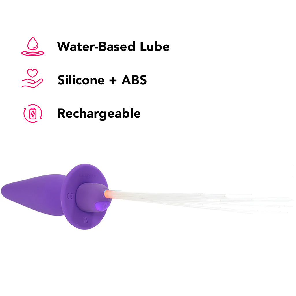 Southern Lights Vibrating Butt Plug in Purple Anal Sex Toys > Butt Plugs - Tophatter Daily Deals