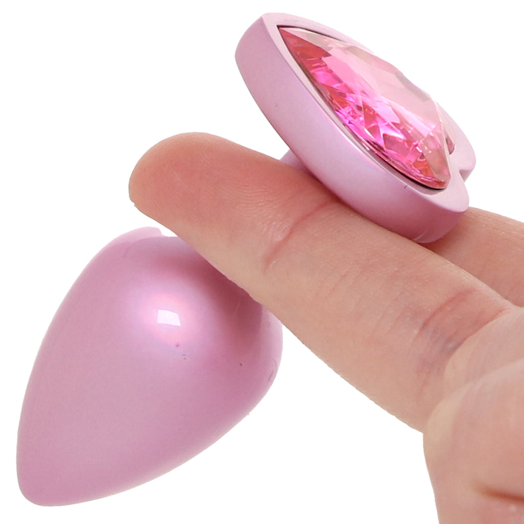 Booty Bling Pink Metal Jewelled Butt Plug in Small Anal Sex Toys > Butt Plugs - Tophatter Daily Deals