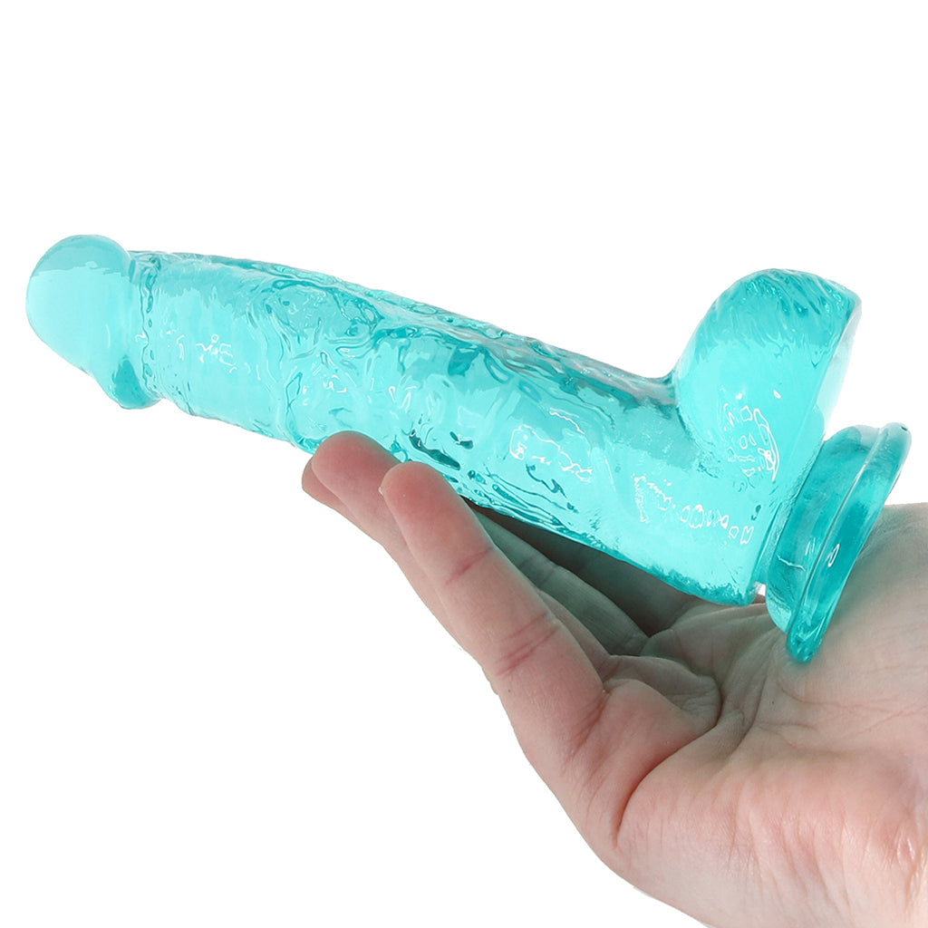 RealRock 6 Inch Realistic Ballsy Dildo in Turquoise - Tophatter's Adult Products Dildo Sex Toys > Realistic Dildos - Tophatter Daily Deals