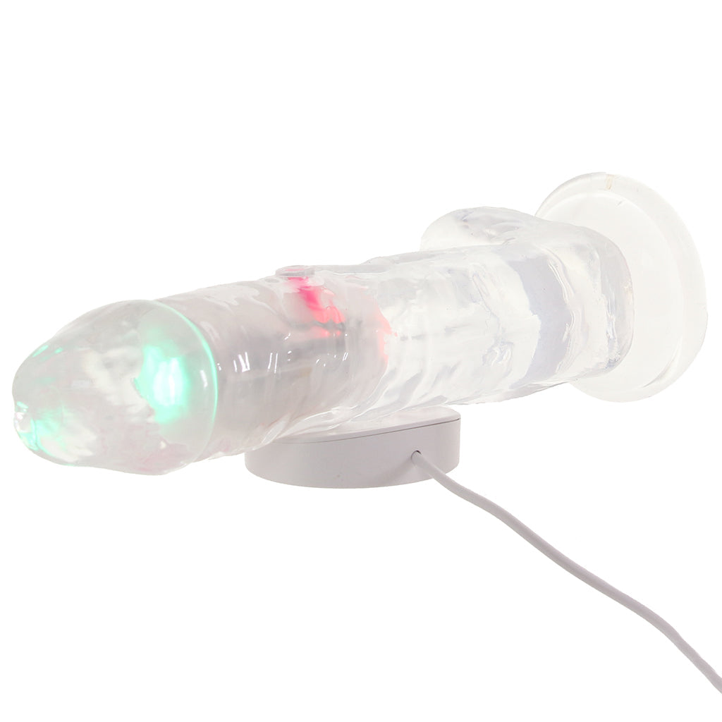 RealRock 8 Inch Light Up Vibrating Ballsy Dildo Vibrators > Realistic Vibrator Dildos - Tophatter Daily Deals