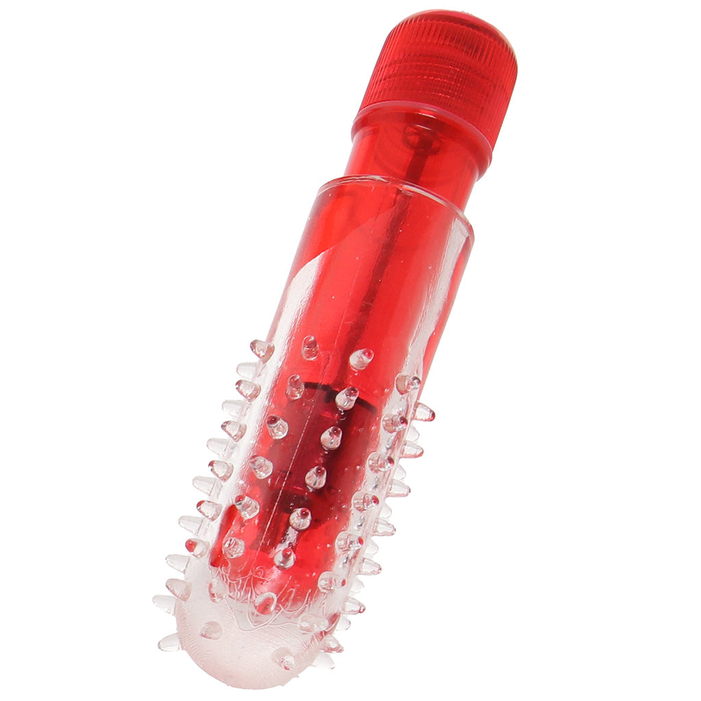 Travel Blaster Textured Bullet Vibe in Red - Tophatter's Adult Sex Toys Online Vibrators > Bullet and Egg Vibrators - Tophatter Daily Deals