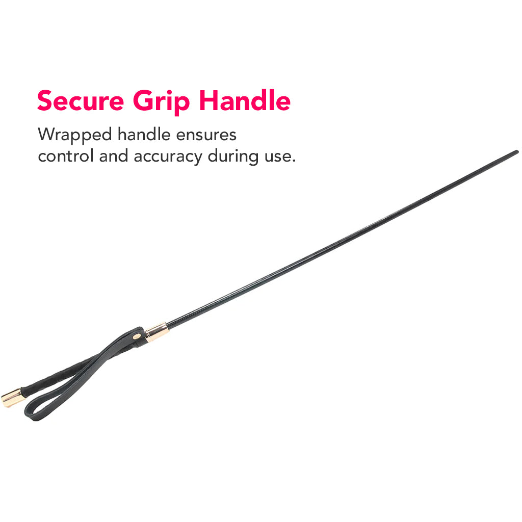 Master Series Sinful Impact Cane in Black Bondage and Fetish > Whips and Crops - Tophatter Daily Deals
