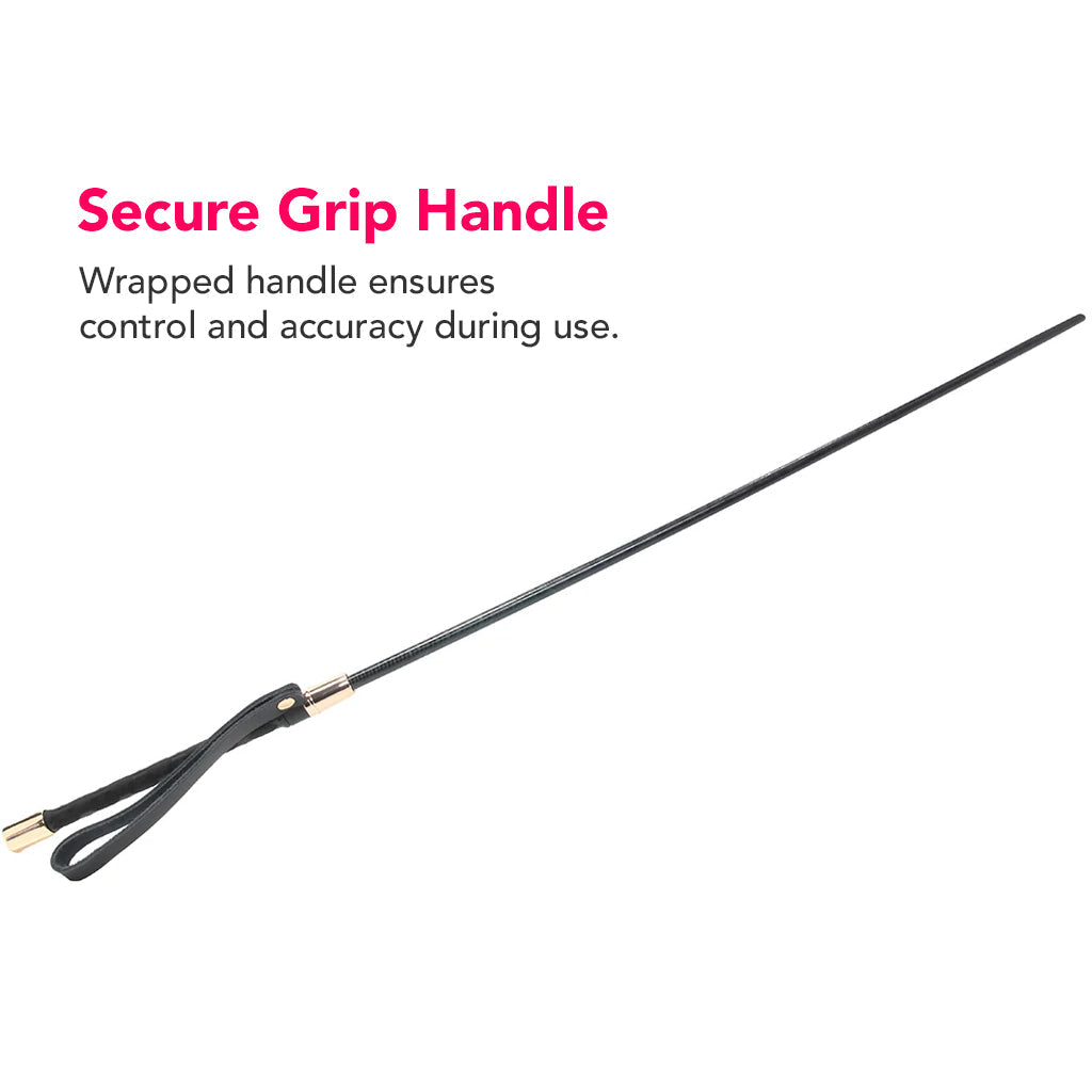 Master Series Sinful Impact Cane in Black Bondage and Fetish > Whips and Crops - Tophatter Daily Deals