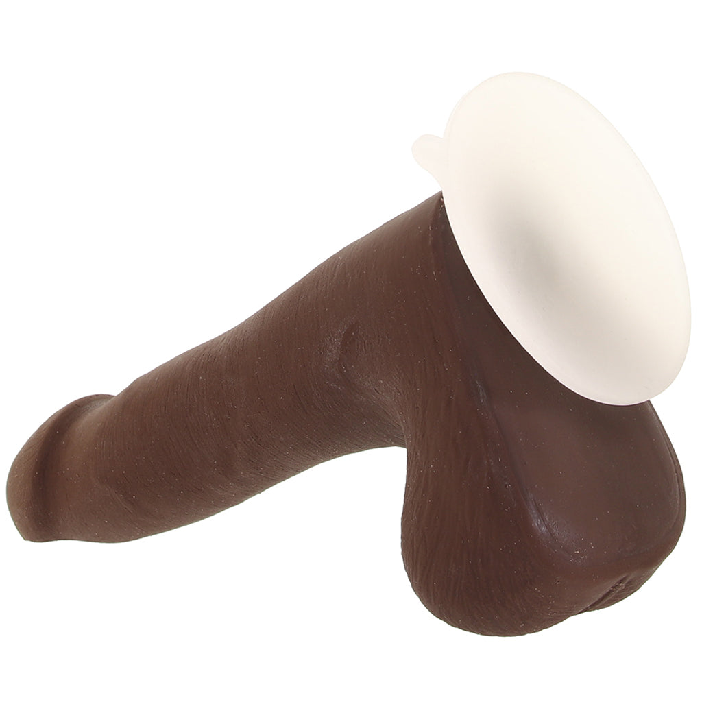 The Realistic 7 Inch Cock with Balls in Chocolate - Tophatter's Adult Sex Toys Online Dildo Sex Toys > Realistic Dildos - Tophatter Daily Deals