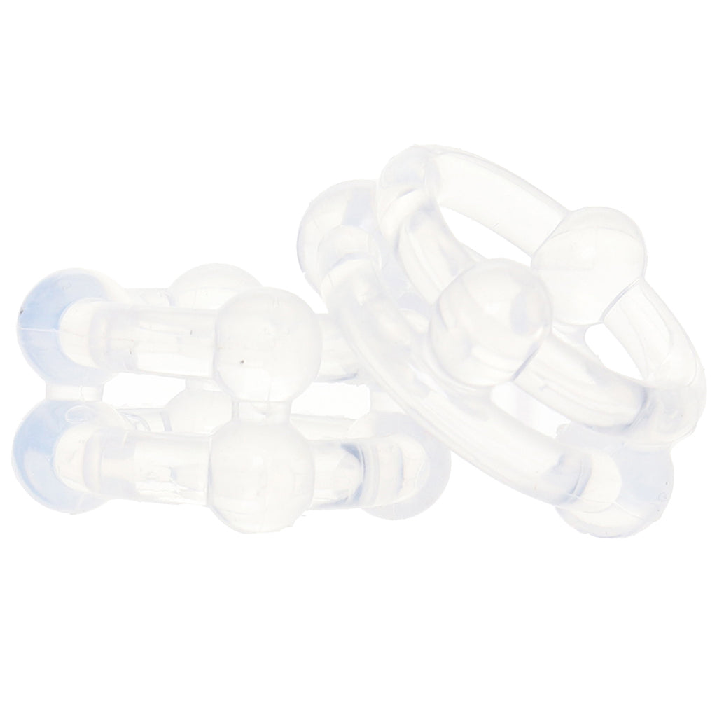 Alpha Liquid Silicone Double Stacker Rings Cock Rings - Tophatter Daily Deals