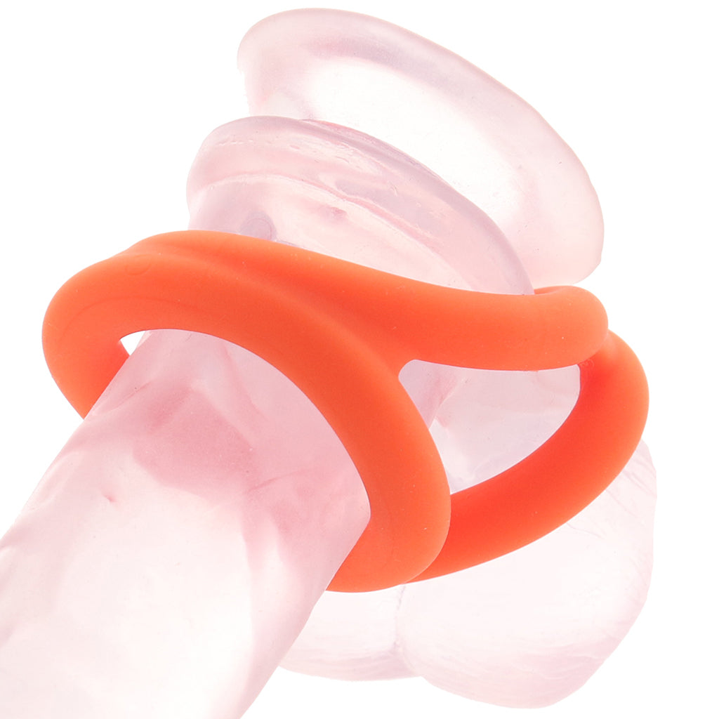 Alpha Liquid Silicone Tri-Ring Cock Rings - Tophatter Daily Deals