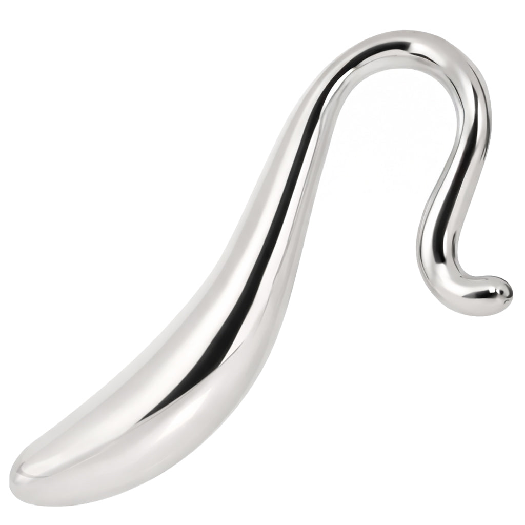Stainless Steel Hollow Curved Wand Dildo Sex Toys > G-Spot Dildos - Tophatter Daily Deals