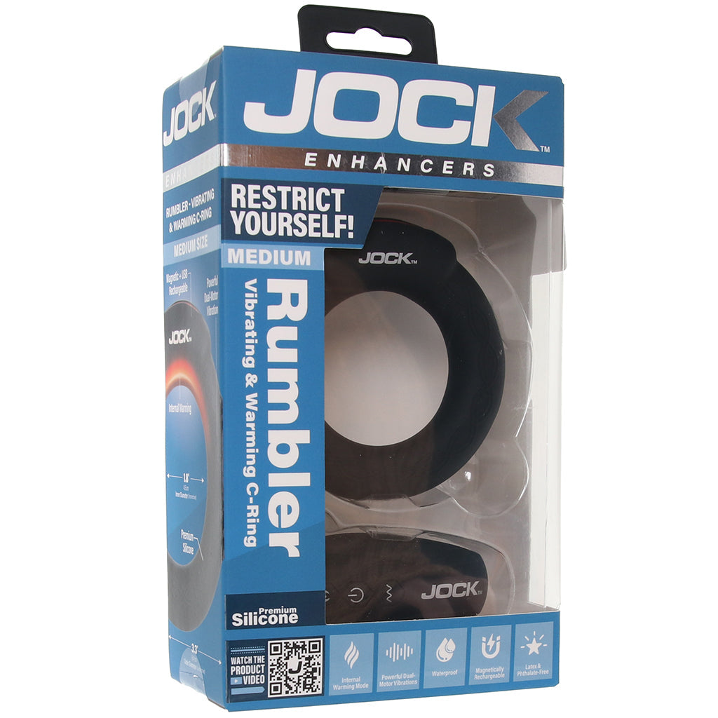Jock Rumbler Vibrating & Warming Cock Ring in Medium Cock Rings - Tophatter Daily Deals