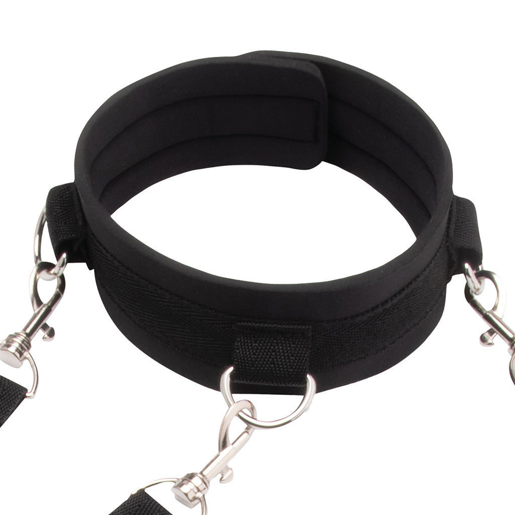 Collar & Leash Set with Removable Cuffs Bondage and Fetish > Starter BDSM Kits - Tophatter Daily Deals