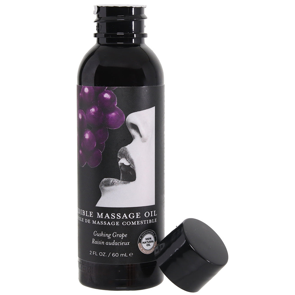 Edible Massage Oil 2oz/60ml in Gushing Grape Sensual Love > Massage - Tophatter Daily Deals