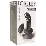 Icicles No.84 Glass G-Spot & P-Spot Vibe in Black - Tophatter's Adult Sex Toys Online Vibrators > G-Spot Vibrators - Tophatter Daily Deals