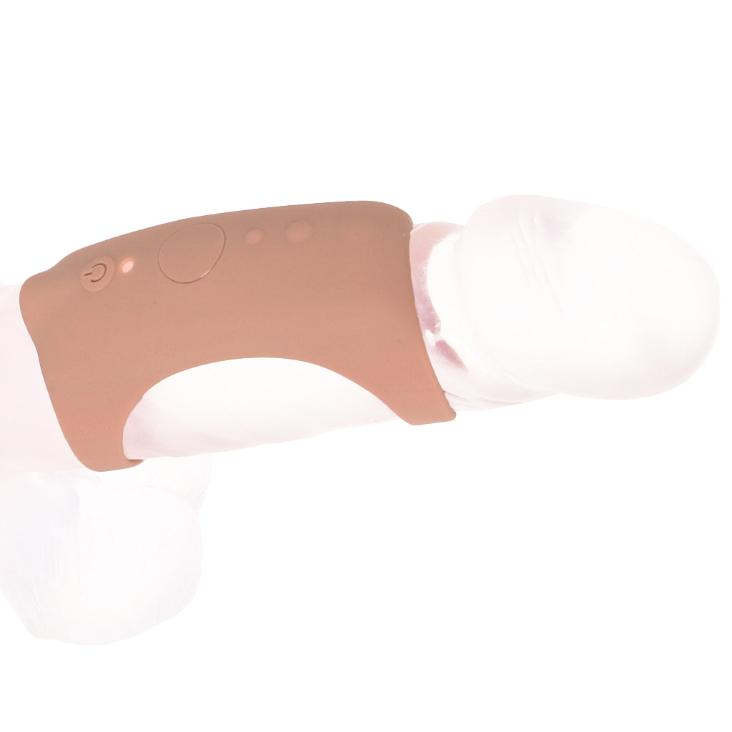 Jock Vibrating Silicone Penis Sleeve in Tan Male Enhancement > Extenders and Sleeves - Tophatter Daily Deals