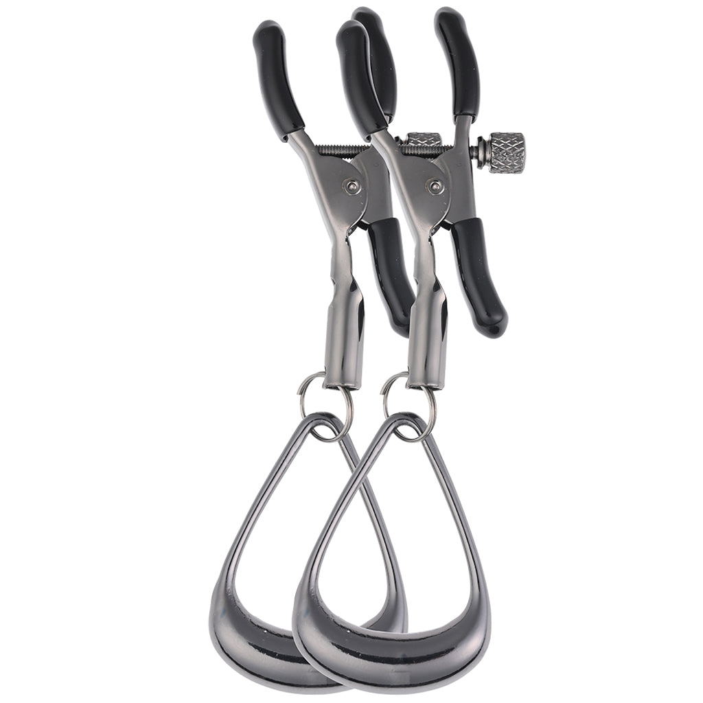 Velvet Noir Tuggable Nipple Clamps - Tophatter's Adult Sex Toys Online Bondage and Fetish > Nipple Stimulators & Clamps - Tophatter Daily Deals