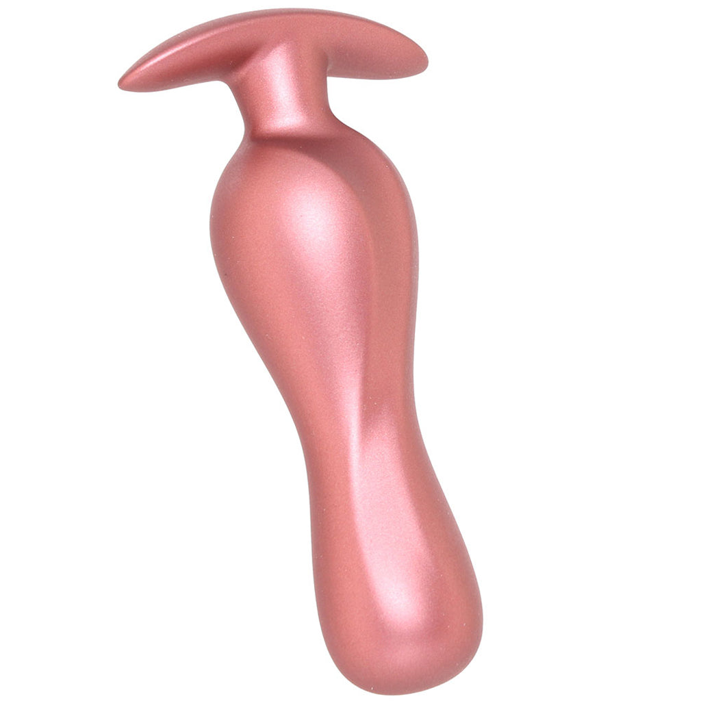 Ouch! Smooth Silicone Curvy Butt Plug in Rose Gold - Tophatter's Adult Sex Toys Online Anal Sex Toys > Butt Plugs - Tophatter Daily Deals