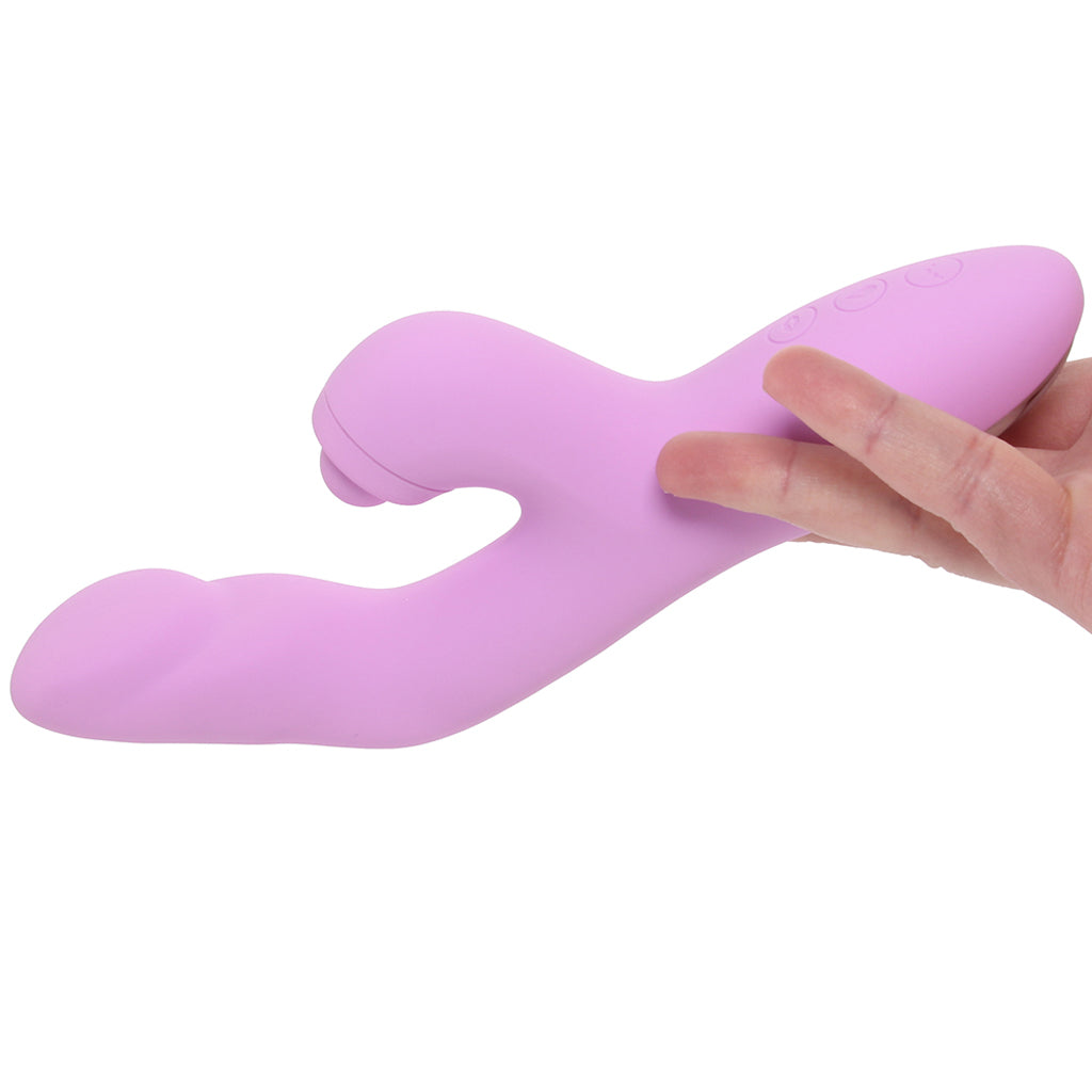 Goddess Heat-Up Tapping Rabbit Vibe in Lavender Vibrators > Rabbit Vibrators - Tophatter Daily Deals