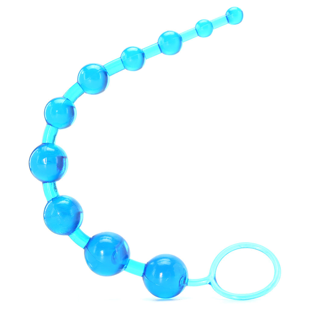 X-10 Anal Beads in Blue - Tophatter's Adult Products Anal Sex Toys > Anal Beads - Tophatter Daily Deals