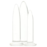 Crystál 3 Piece Glass Dilator Training Kit Dildo Sex Toys > Non-Phallic Dildos - Tophatter Daily Deals