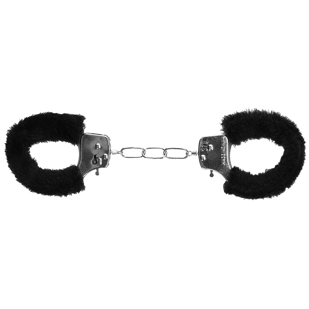 Black Furry Hand Cuffs - Tophatter's Adult Products Bondage and Fetish > Wrist and Ankle Cuffs - Tophatter Daily Deals