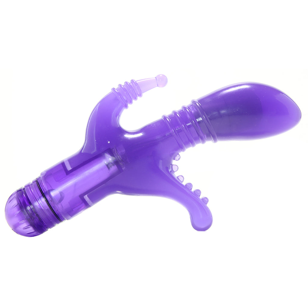 Triple Tease Vibe in Purple Vibrators > Double Penetration - Tophatter Daily Deals